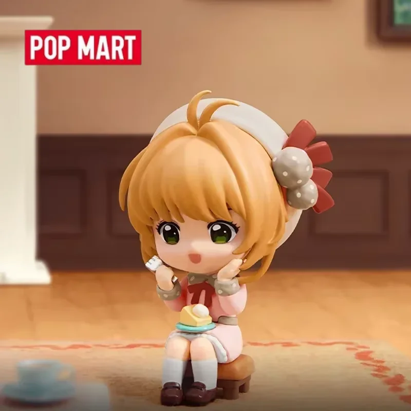 Pop mart cardcaptor sakura série caixa cega brinquedos kawaii surpresa acho saco bonito boneca anime figura modelo de casa para meninas presente
