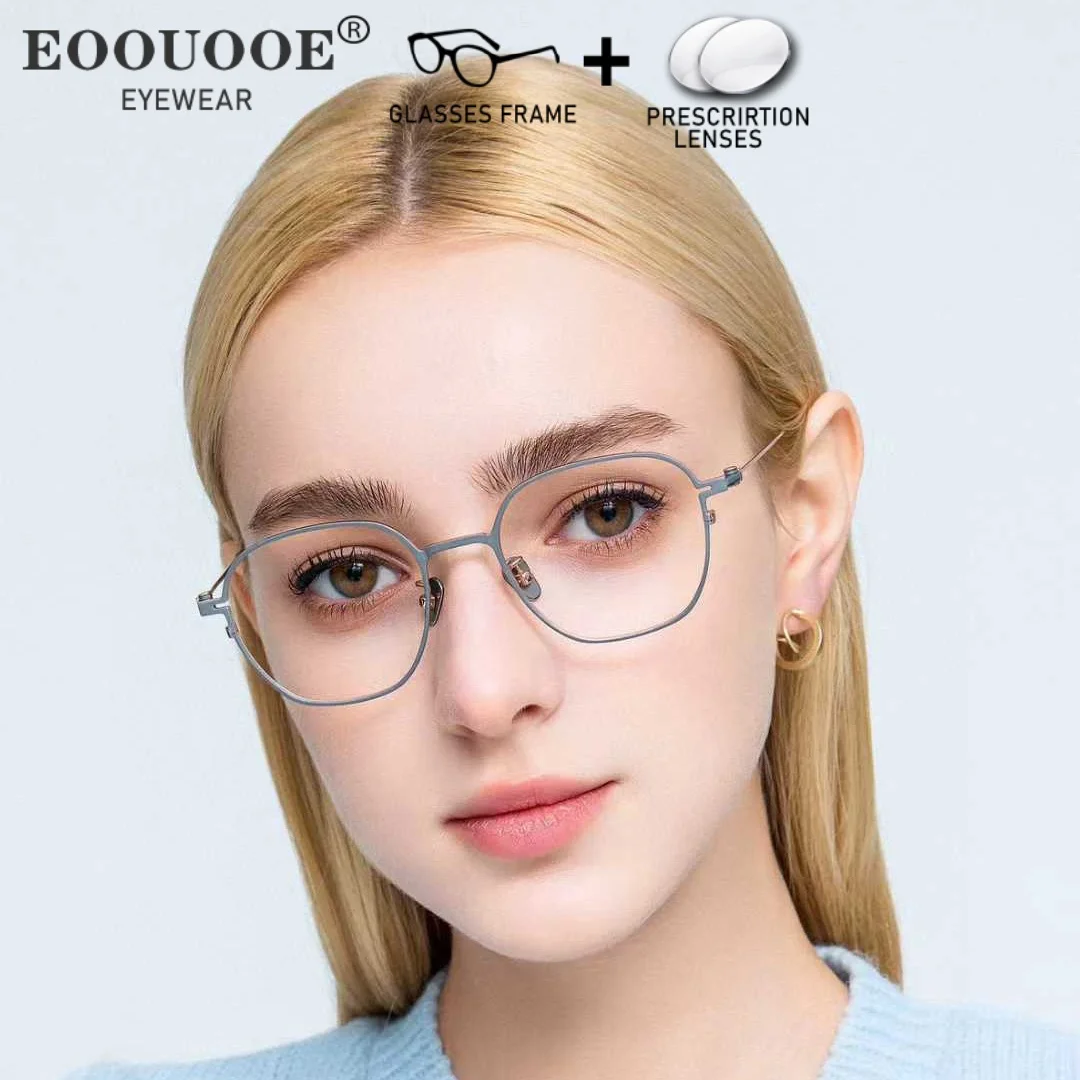 

2025 Fashion Women's Square Optical Glasses With Myopia Prescription Lenses Progressive Eyewear Reading Miss Recipe Eyeglasses