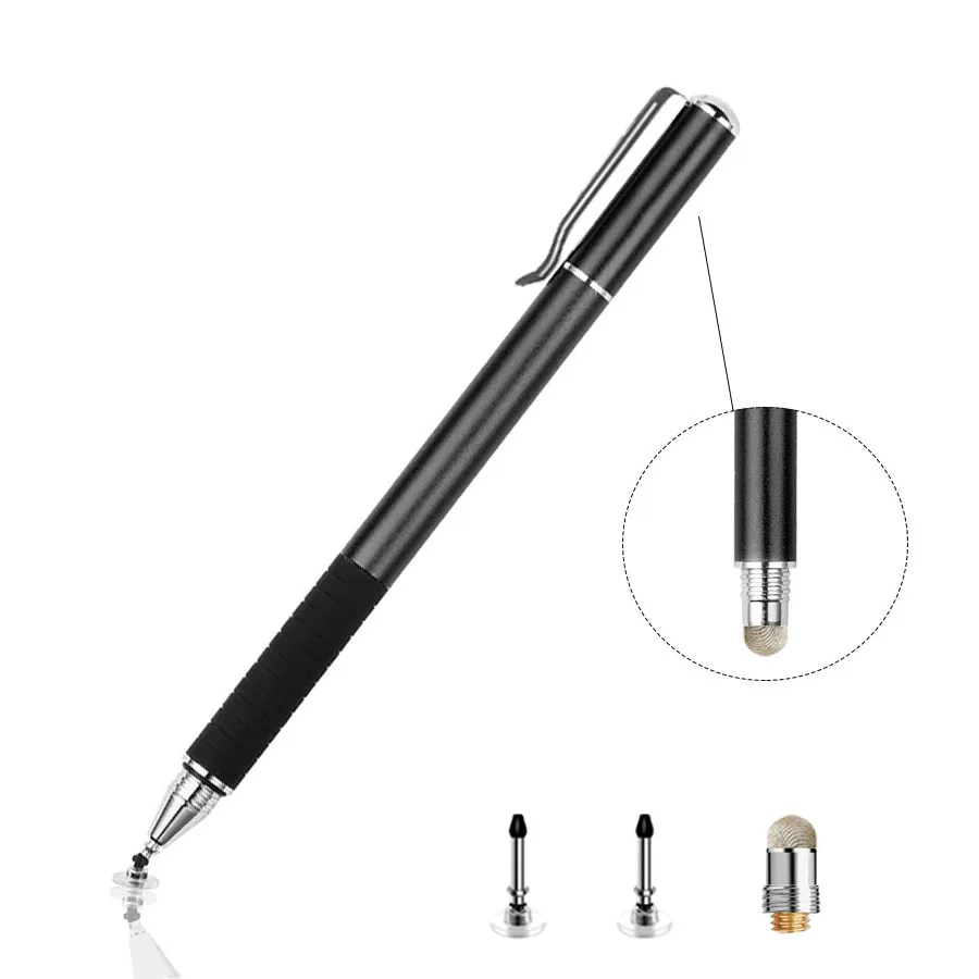 1pcs Stylus Pen Capacitive Screen Disc Fiber Touch Pen Replacement Tips Drawing Writing Nib Pencil Head Universal for Smartphone