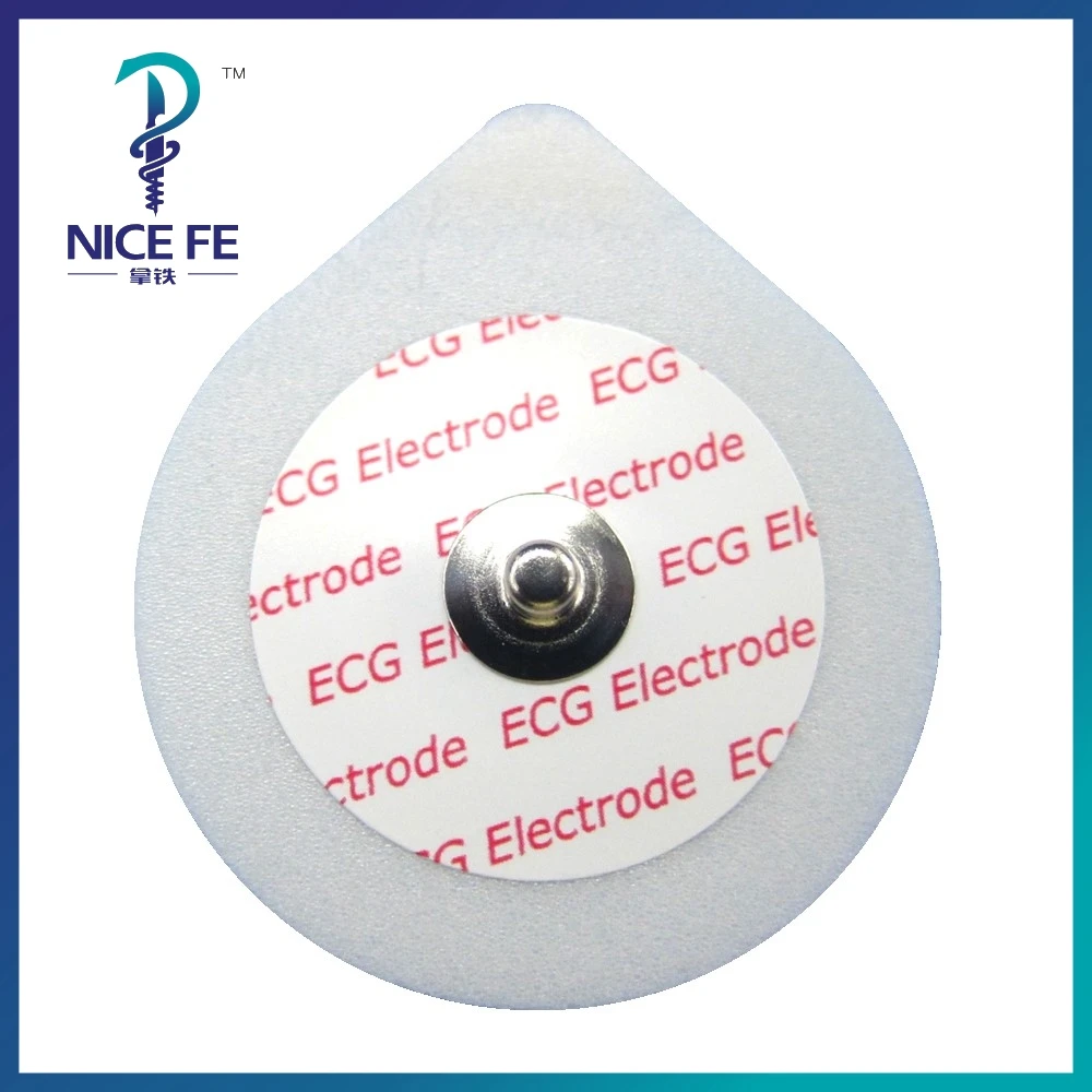 Wholesale EKG Disposable elctrode basic button pad child size 43*49mm Foam with conductive gel for ecg cable 2000pcs/ctns