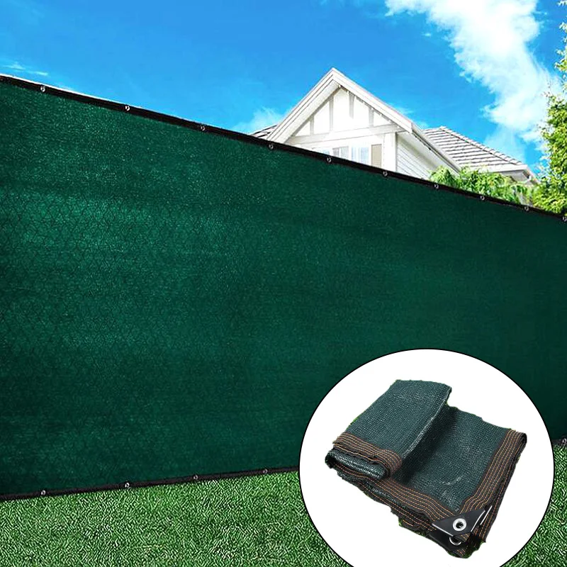 

12Pin HDPE Drak Green Sunshade Net Privacy Protection Network Balcony Succulent Plant Sunshade Net Outdoor Swimming Pool