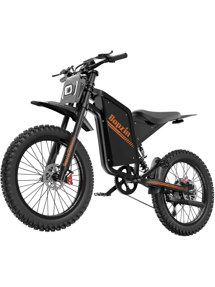 AliExpress NONE Electric Dirt Bike for Adults 3000W 45MPH 60V 35AH Large Battery All-Terrain Tires Electric-Motorcycle Hydraulic Brakes Key lock