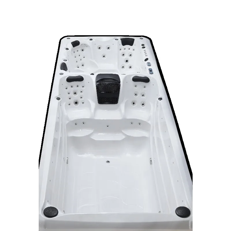 Luxury 8-12  Persons Freestanding Garden Acrylic Swimming Pool  Massage Large Outdoor Balboa Swim Spa