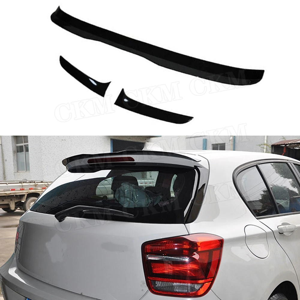 

Rear Roof Spoiler Side Wings For BMW 1 Series F20 F21 116i 120i 118i M135i Spoiler 2012-2018 Max Style Black Rear Trunk Spoiler