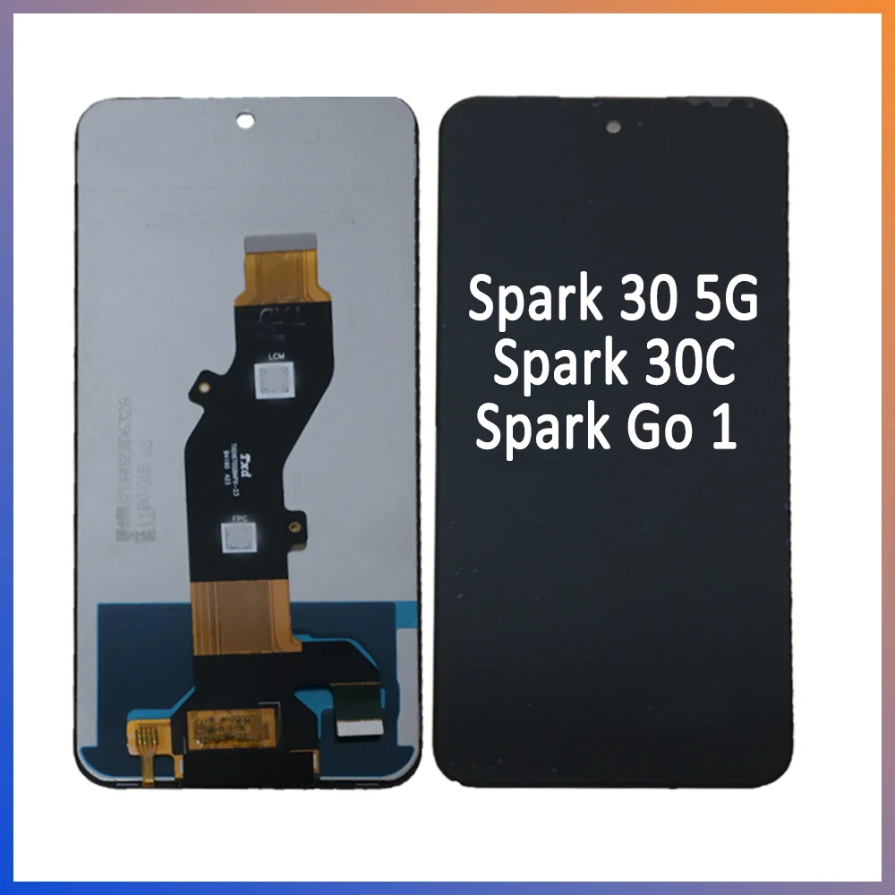 GEFENSI Wholesale 3/5/10 Pieces/Lot For Tecno Spark Go 1 LCD For Spark 30C N Assembly With Touch Digitizer Spark 30 5G Display