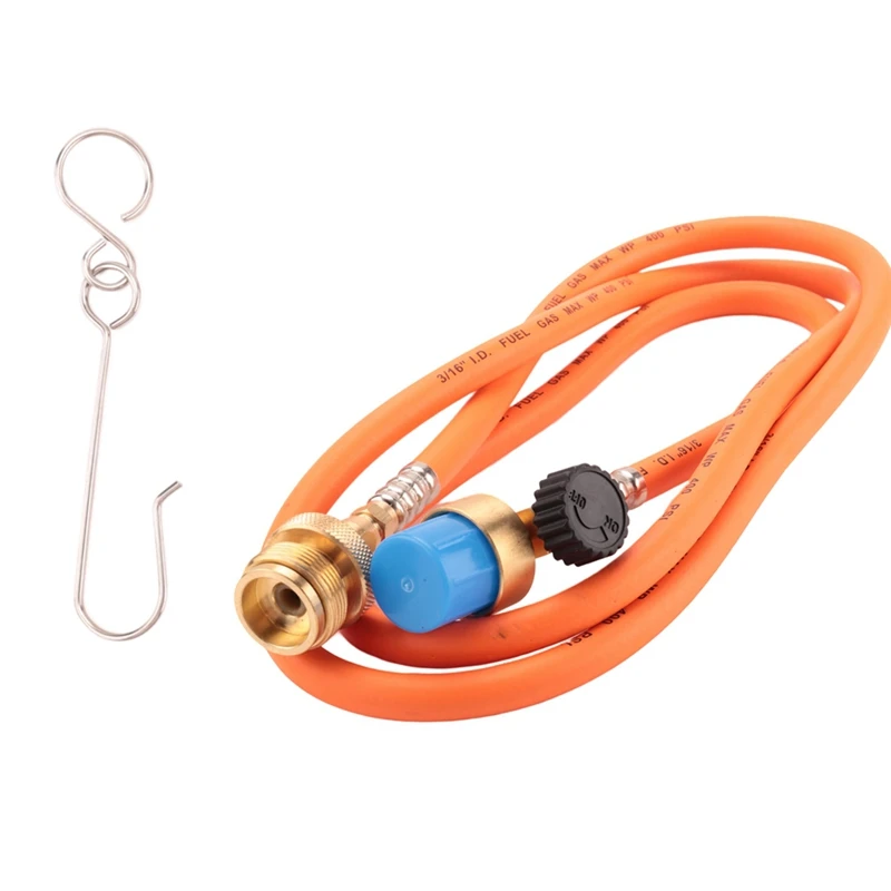 

Welding Torch Hose CGA600 1.5M (5Ft) Hose and Belt Hook for MAPP Torch Extension Kit-AB09