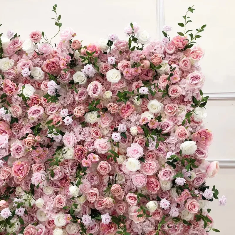 

GNW свадебное украшение цветок стены фон ткань цветочный искусственный цветок фон имитация 3d цветочная стена для свадьбы