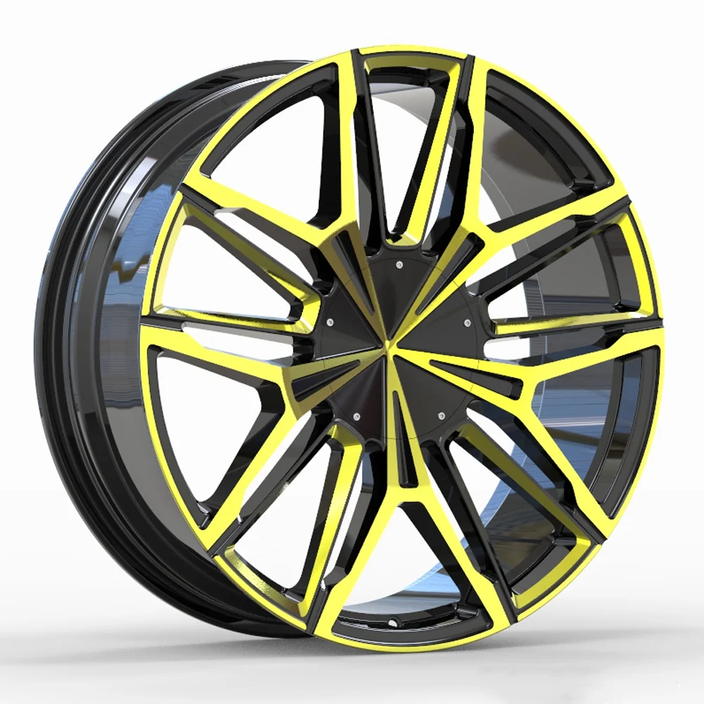 SYAC New Colourful Polished Face Forged Wheels18-21 Inch 5 Holes 6061-T6 Aluminum Alloy Multi Spoke Passenger Car Wheel Rims