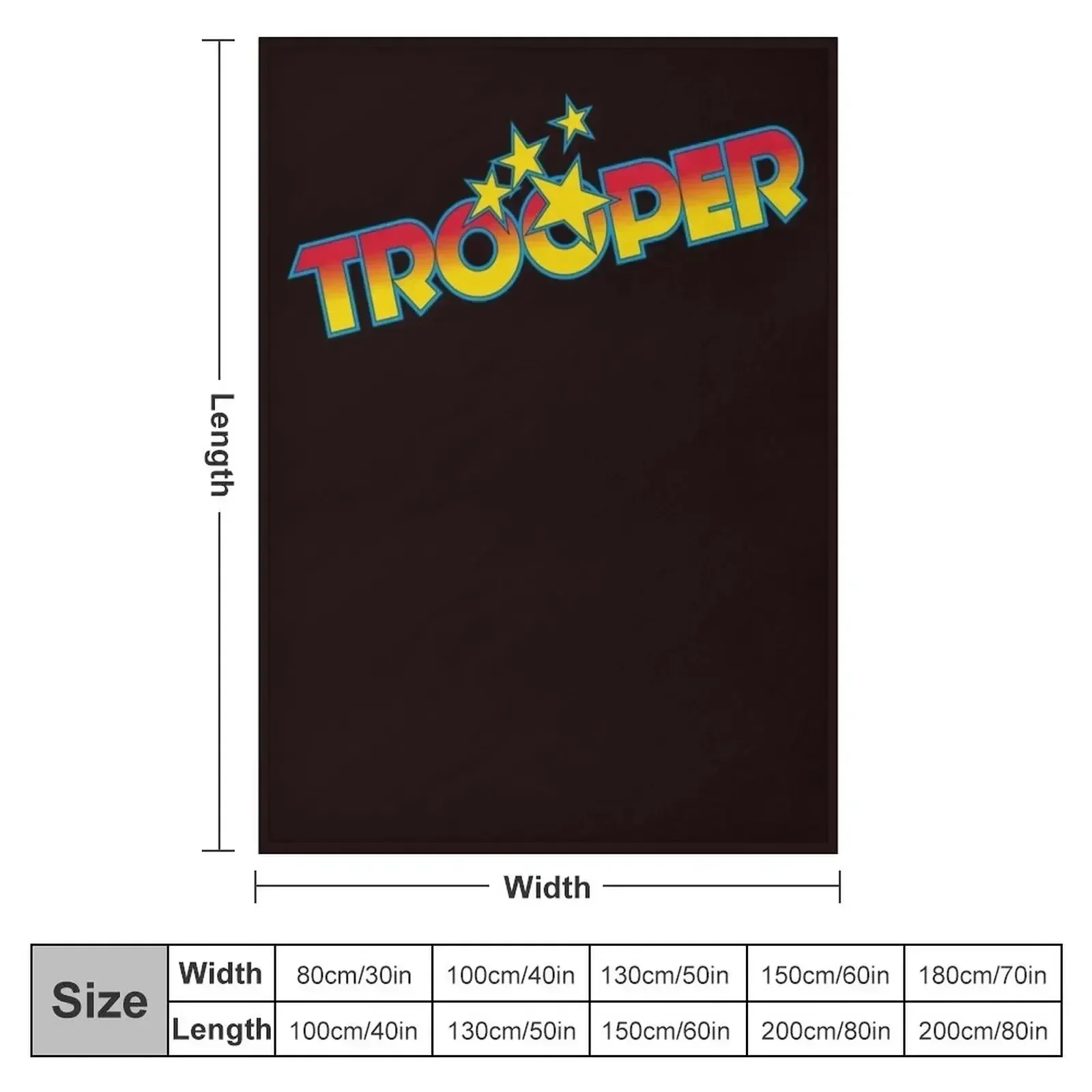 New t.Trooper Throw Blanket warm for winter Loose Hair Thermals For Travel Blankets