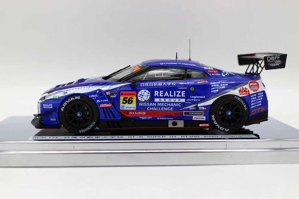 Ebbro 1/43 Scale 2020 56 Series Champion Realize Group GT-R Super GT GT300 Diecast Alloy Toys Racing car model for collection