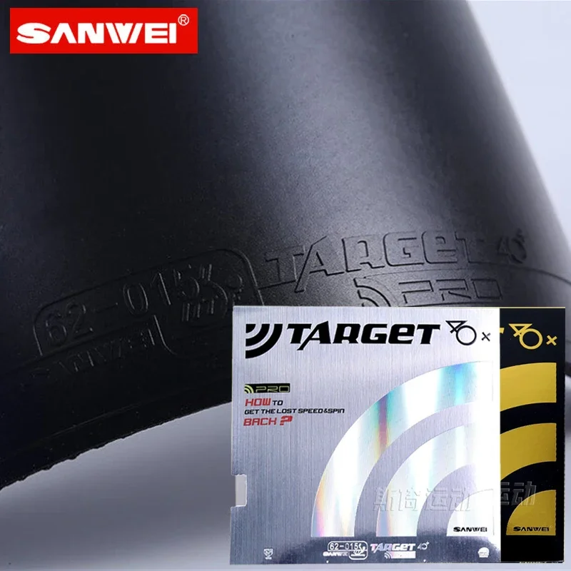 SANWEI Europe Target 40+ Loop OFF Table-tennis Rubber Sheet Pimples in No Sticky Backhand ITTF Approve Rug with German Sponge