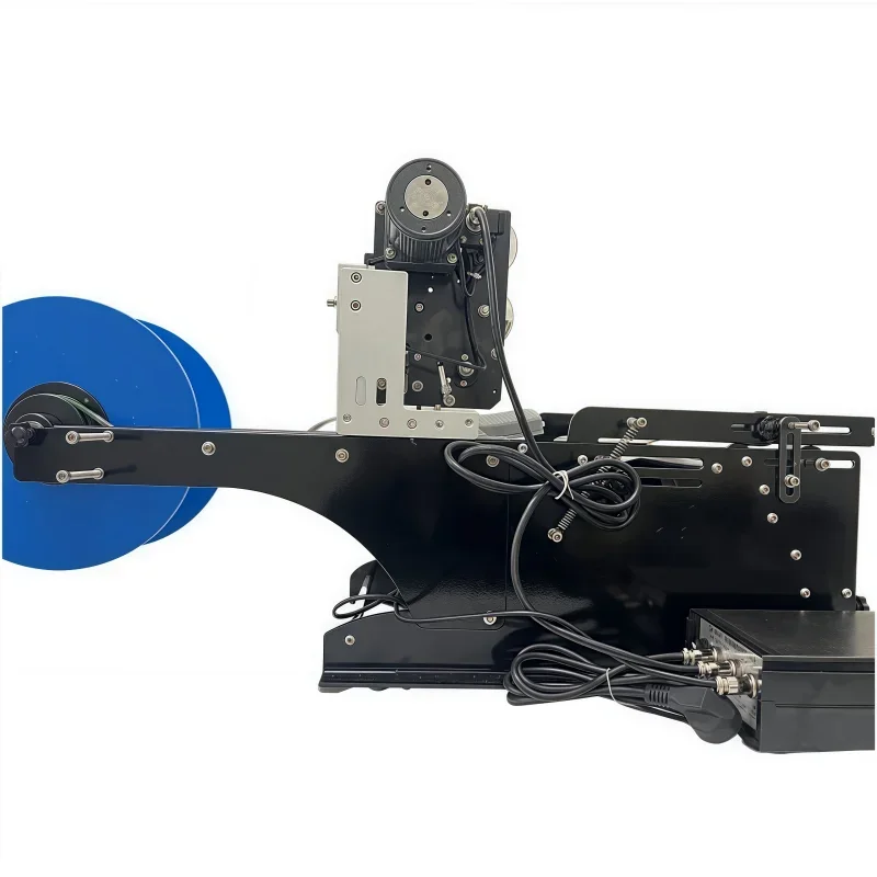 2025 Newest Sticker Labeller - Automatic Roller Paper Tube Sticker Labeling Machine for Jam Bottles With Printer Function