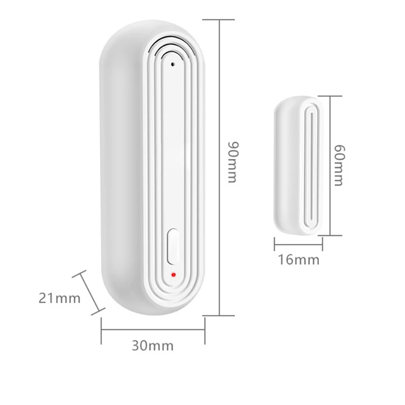 Inteligente WiFi Porta e Janela Alarme Sensor, Abrir e Fechar Função de Detecção, Alarme Anti-Roubo Remoto