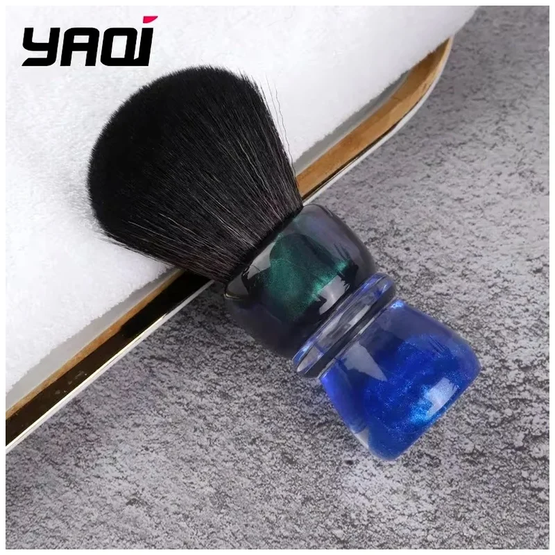 YAQI Men Wet Shaving Brush OCEAN 28mm Synthetic Hair Resin Handle Wet Shave Tools Best Gift for Men Mens Grooming Tools