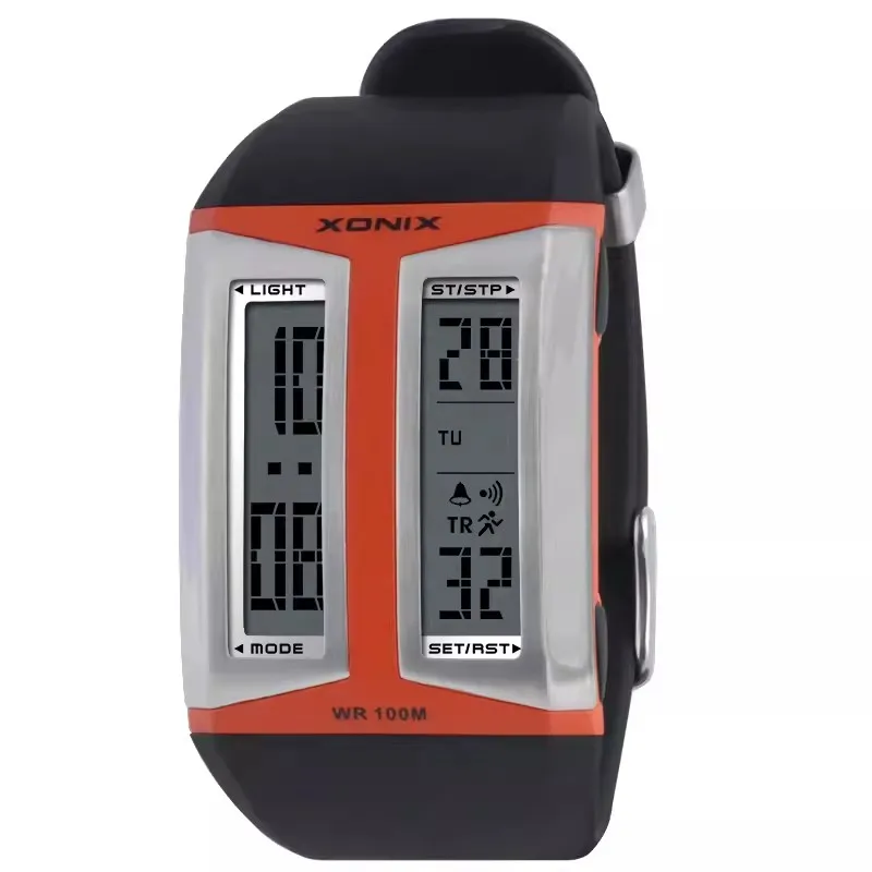 XONIX New Student Electronic Watch Trendy Multifunctional Swimming Waterproof 100M Watch Men's Led Luminous Sports Watch CZ