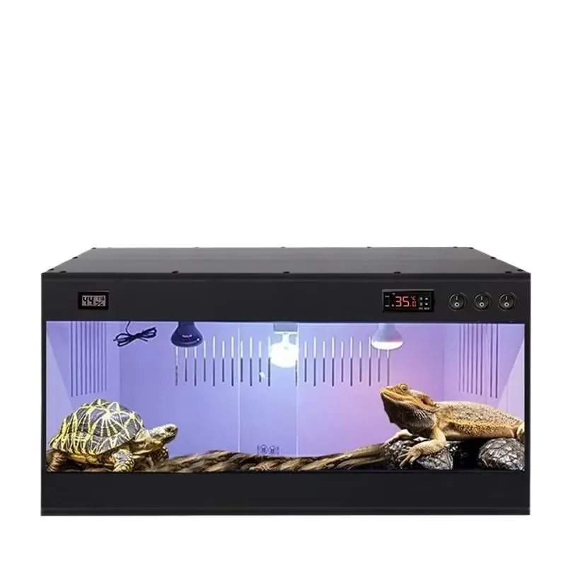 PVC Thermostatic Rearing Box for Turtles Geckos Hedgehogs Pet Snakes Canaries Dragon Lizards Temperature Control Habitat