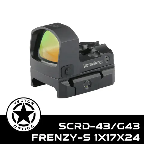 Vector Optics Frenzy-S 1x17x24 Red Dot Sight With RMSc Footprint,Motion Sensor,Lightest Weight For Glock 17 19 Taurus Pistol