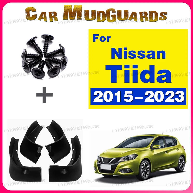 

Брызговики для Nissan Pulsar Tiida C13 2015~2023 2018, защитные накладки на крылья, аксессуары