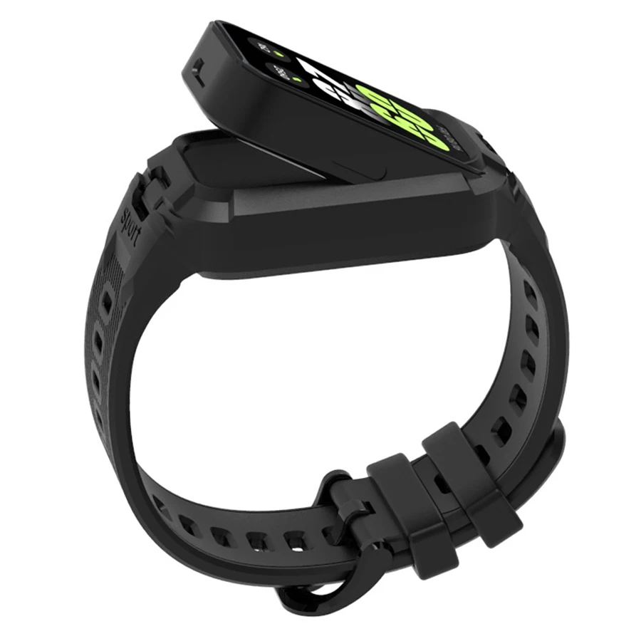 Hülle+Silikonarmband für Xiaomi Smart Mi Band 9 8 Active Zubehör Sport-Integriertes Armband Correa+Schutzhülle für Redmi Band 3 2 – Detail 5