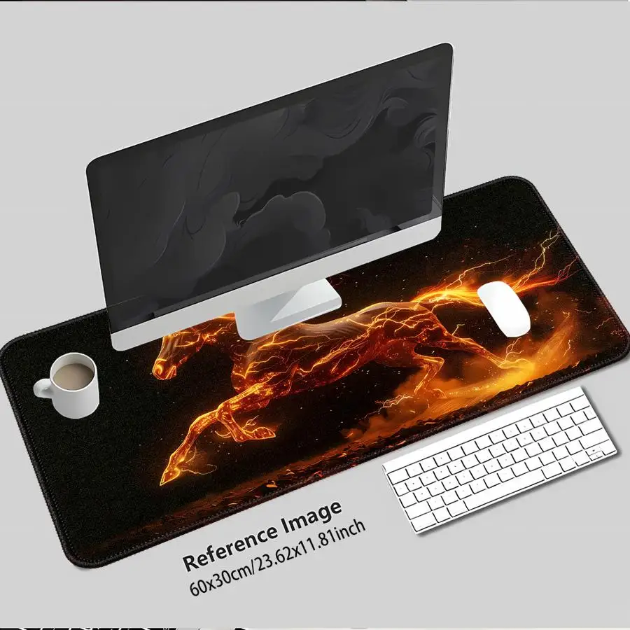Flame Running Horse rubber Mouse Pad Computer Laptop Pad Keyboard Mouse Pad office Pad Game Console Pad Desk accessories