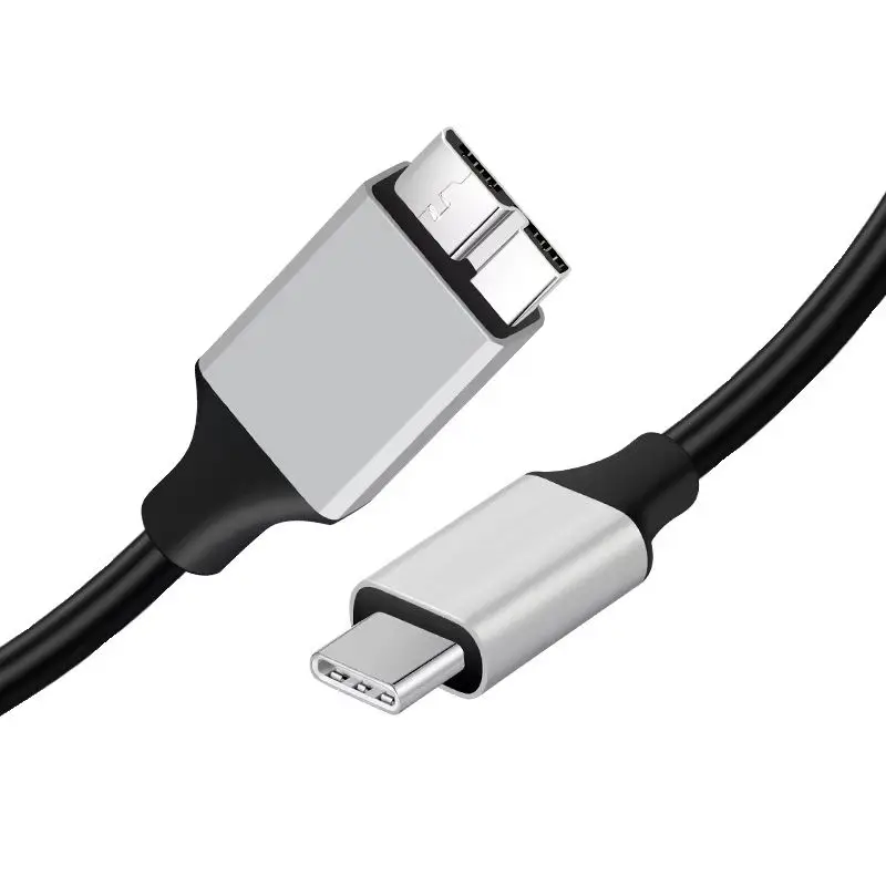 Type C to Micro B USB3.0 Cable Hard Disk Drive 5Gbps High-Speed Data Cable for MacBook Laptop Phone External Disk SSD HDD Camera