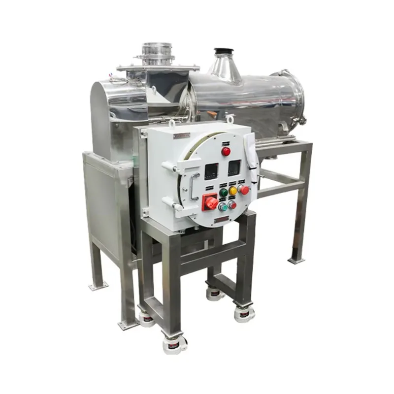 Lab Industrial Separator Vibrating Screen Powder Vibrator Sieve Explosion-proof Airflow Sieving Centrifugal Sifter Screening