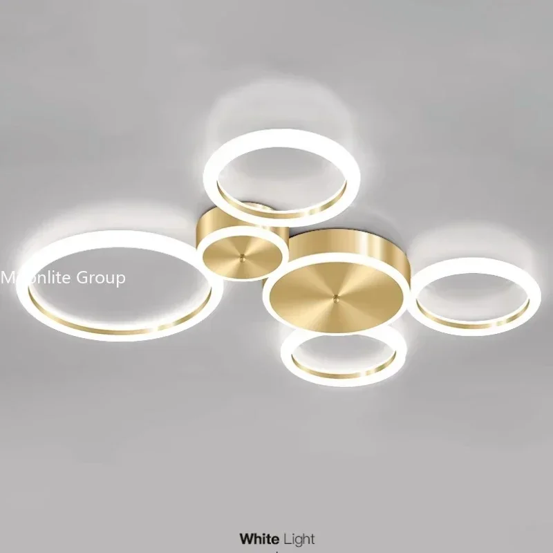 إضاءة السقف الحديثة غرفة المعيشة الشمال ضوء فاخر الذهب التعميم الإبداعية شخصية غرفة نوم إضاءة السقف مصباح منزلي