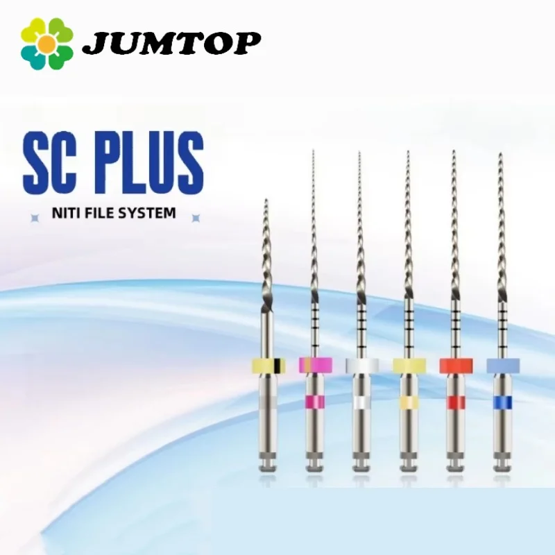 

6 шт./кор. стоматологические файлы для корневых каналов SOCO Plus, термоактивированные роторные никель-титановые эндодонтические файлы, стоматологические материалы
