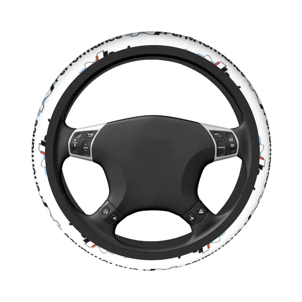 38cm Cool Car Steering Wheel Cover Hyundais N Performance Soft Car-styling Colorful Auto Accessories  Fit Most Vehicles