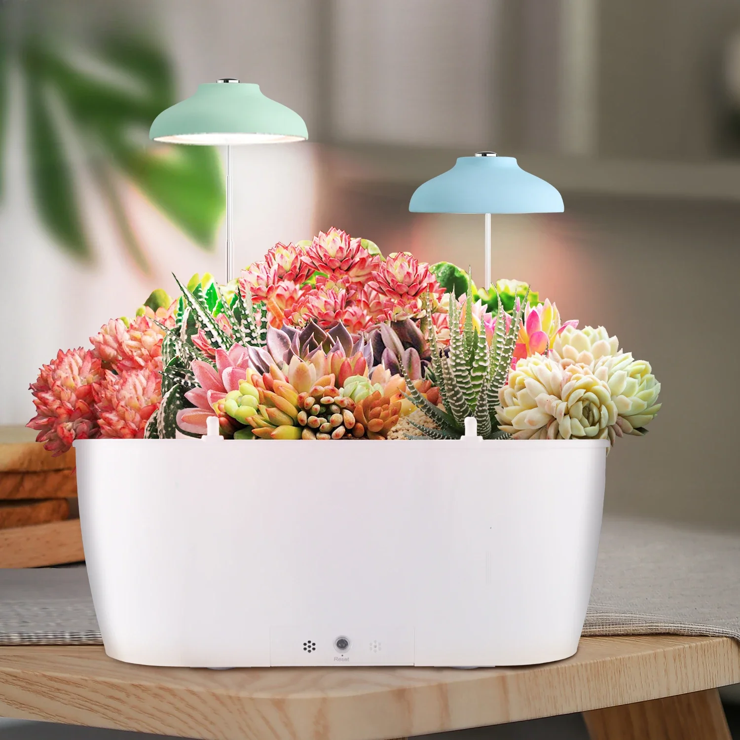 Real time remote monitoring garden planter indoor flower pots wholesale smart planters for indoor plants white