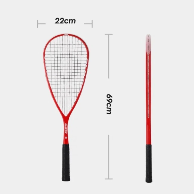 

Latest 115g Teardrop Shape Squash Racket - Monocoque Carbon Frame Structure - Excellent Power and Control for All Skill Levels