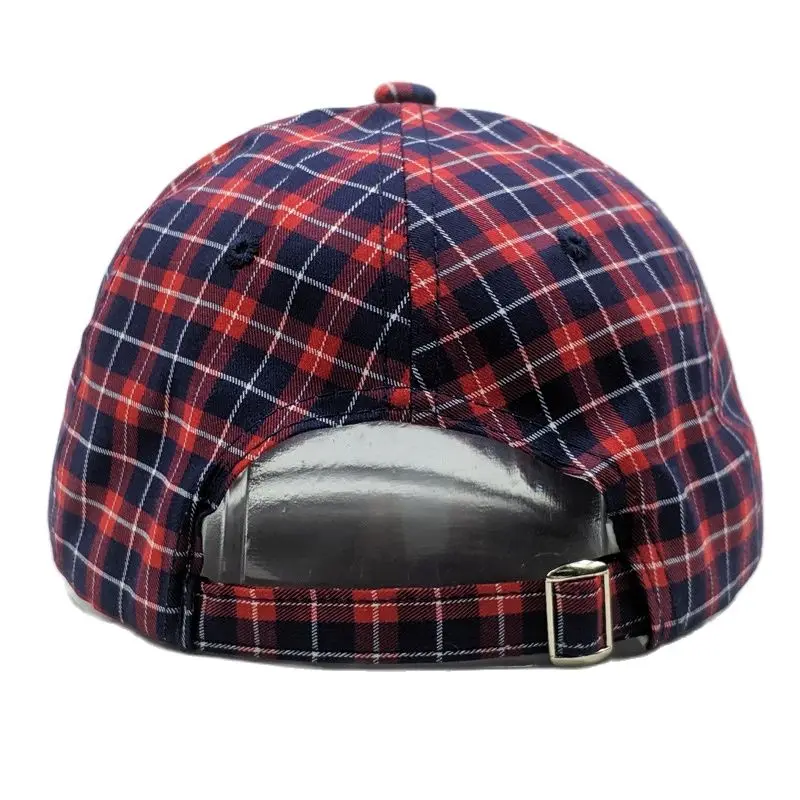 Red Plaid Hats for Men Classic 6 Panel Baseball Cap Adjustable Dad Hat Scottish Green Yellow