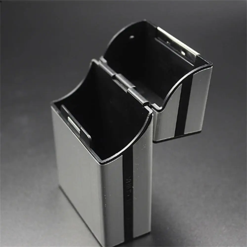 Aluminum Alloy Business Card Box Magnetic Button Elegant Design Name Card Holder Hard Case Card Organizer ID Card Case
