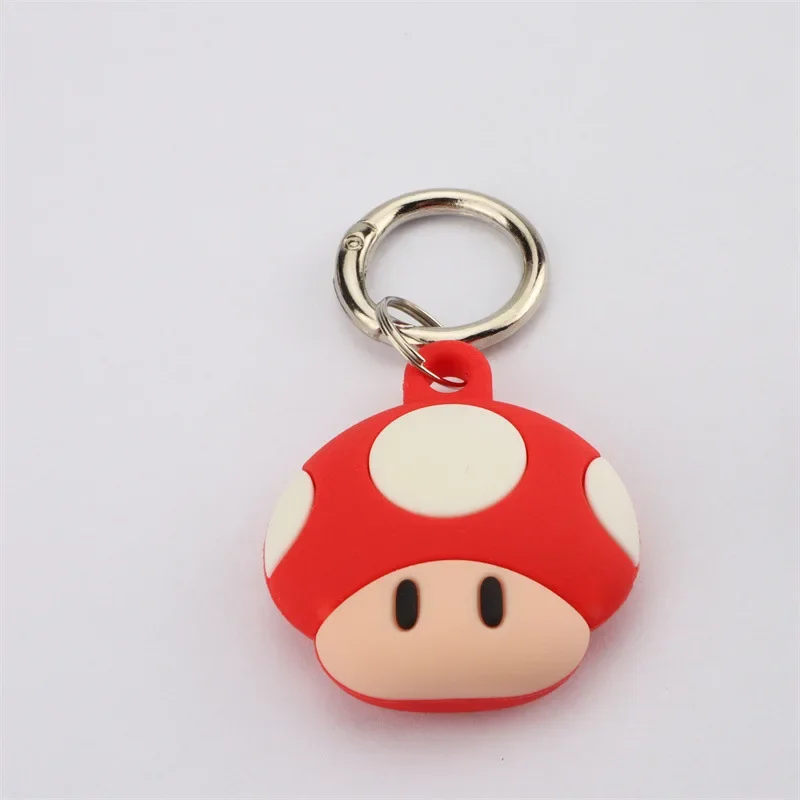 Super Mario Cartoon Silicone Cover for Airtag Anti Lost Portable Keychain Protective Accessories Locator Tracker Case for Kids