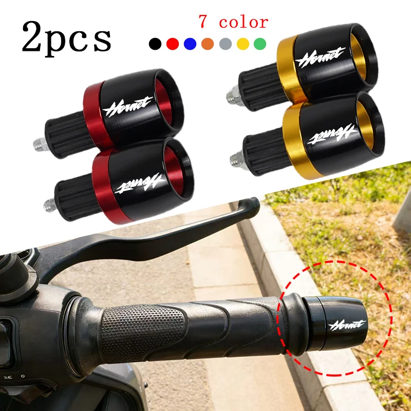 

Motorcycle Hand Grips Handle Bar End Cap For HONDA Hornet CB600F CB600 CB599 Goldwing gl1800 600 Accessories CNC
