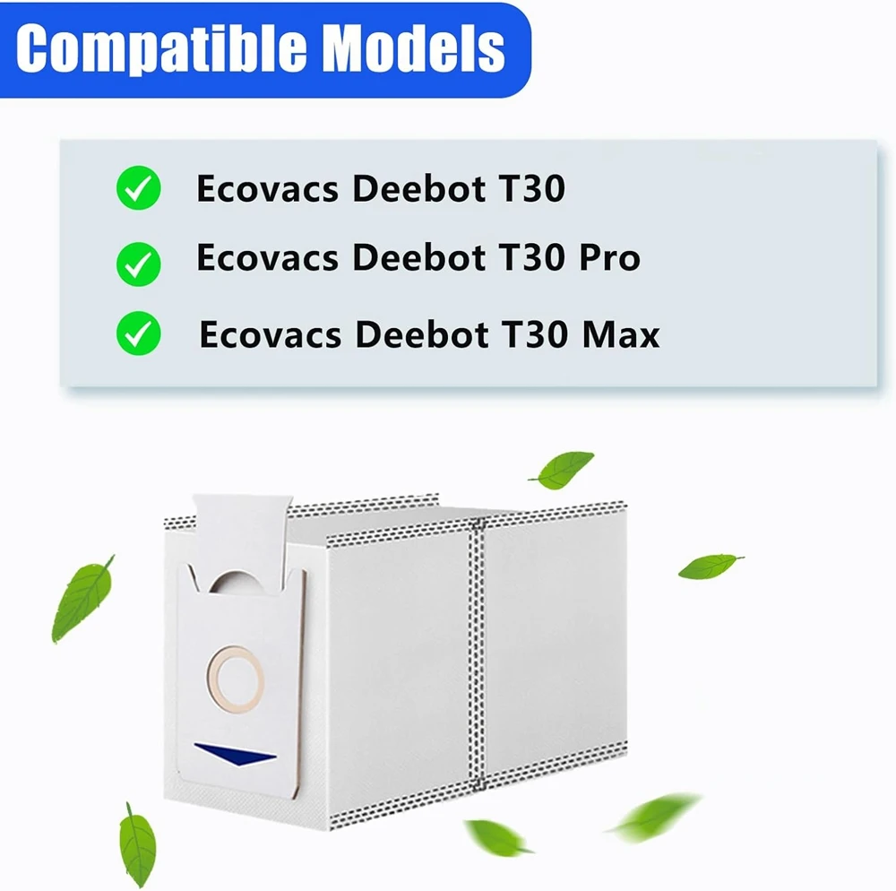 Worki na kurz do odkurzacza Ecovacs Deebot T30 PRO OMNI / T30 Max / T30 / DDX14 Automatyczne worki do zbierania kurzu Zamiennik