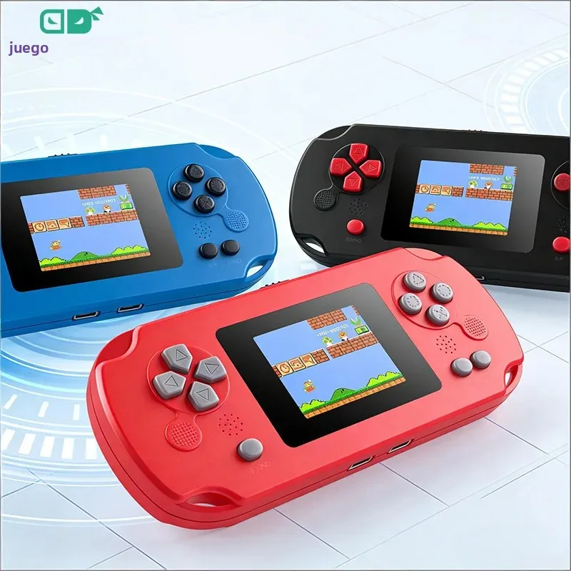 Consola de videojuegos portátil retro GAMINJA GC31, pantalla TFT a color, reproductor de juegos de 8 bits, 128 juegos integrados