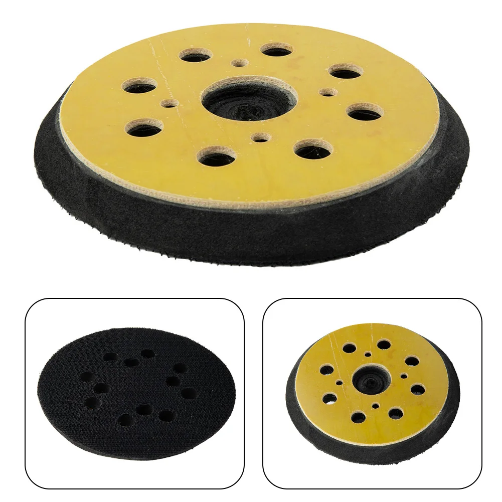 5inch 8 Hole Backup Pad Polishing Hole Sander Disc Sanding Backing Built-in Aggressive Mounting Thread Replacement Backing Pad