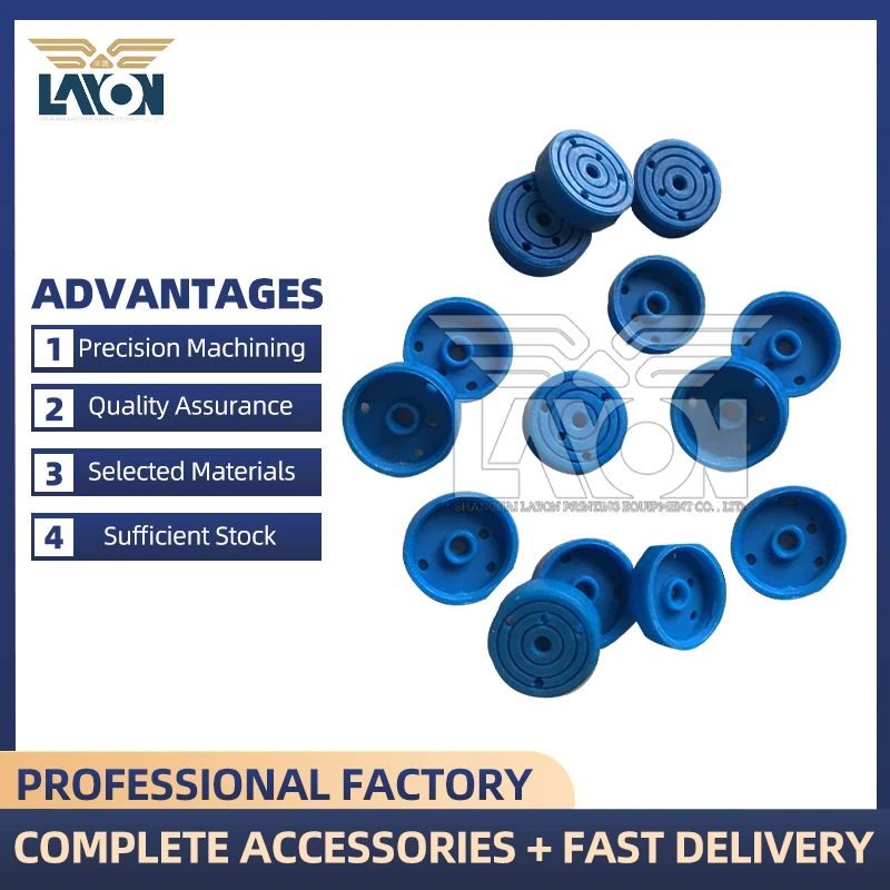 

LAYON 50Pcs Blue Rubber Suction Cup For KBA 105 Printing Machine Industrial Replacement Parts - High Quality