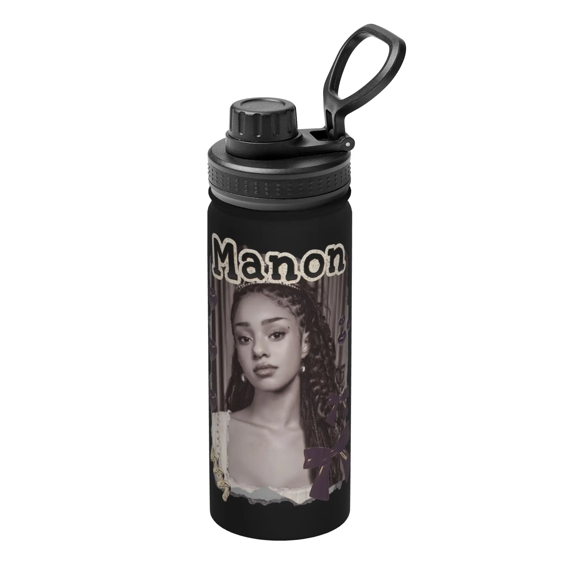 Manon Katseyes Kpop Girl Group 18OZ Sports Insulated Kettle  Thermal Cup Stainless Steel Car Mug 18OZ