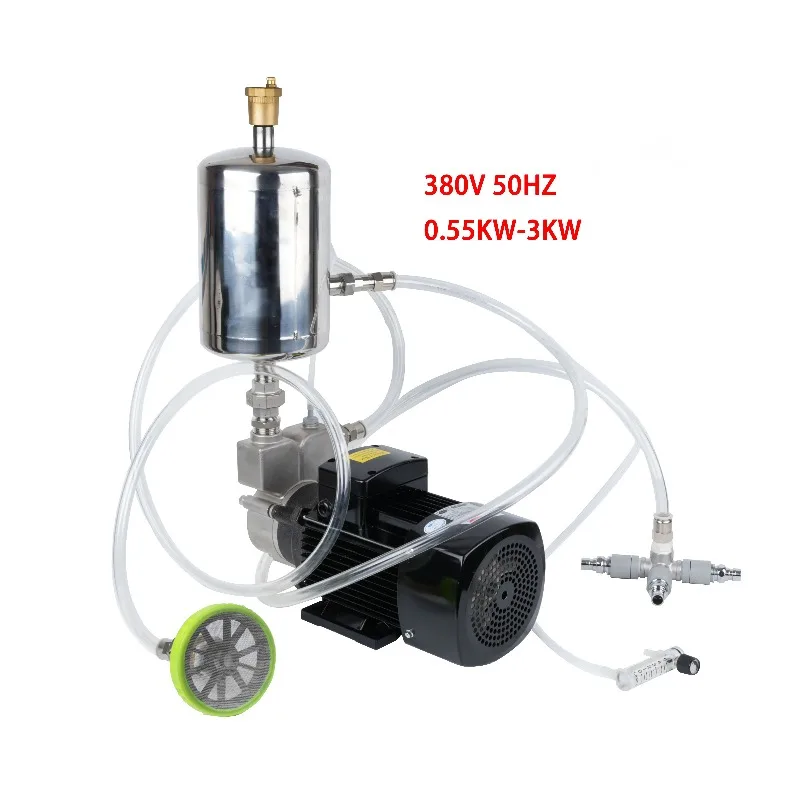 380V 0.55KW-3KW Ozone   Bubble Generator Aerator   Mixing Pump For Hydroponics Liptint Mixing Water Treatment