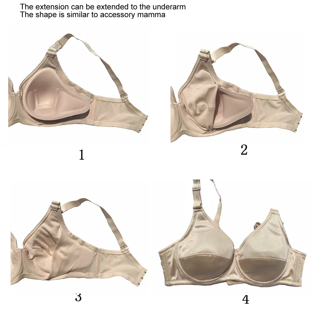 Sponge Pads for Breast Implants, Bra Pads To Adjust Breast Height, Thickened Upper Support To Gather Swimsuits Yoga Suits