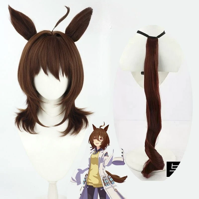

Uma Musume Pretty Derby Agnes Tachyon, парик для косплея, аниме, игра, ролевая игра, костюм для вечеринки, реквизит, парики, синтетическое термостойкое волокно