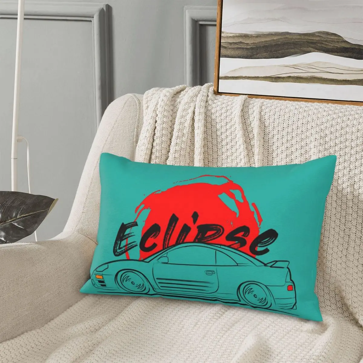 Eclipse 3 3G ECLIPSE Rectangle Pillowcase Cushion Cover Decorative Bedroom Bed Home Comfort Throw Pillow