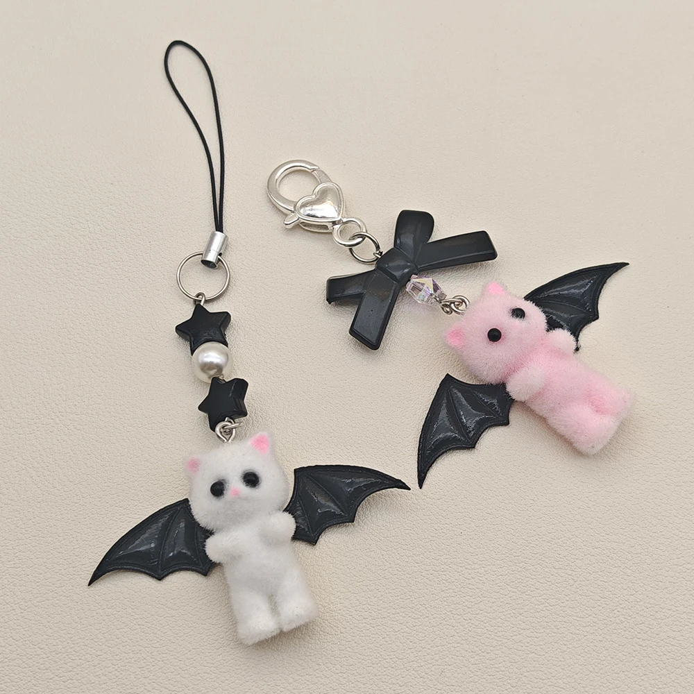 Kawaii Anime Phone Charms Pendant Keychain Accessories For iP 16 CCD Camera Schoolbag Books Ins Korea New Bead Customized Case