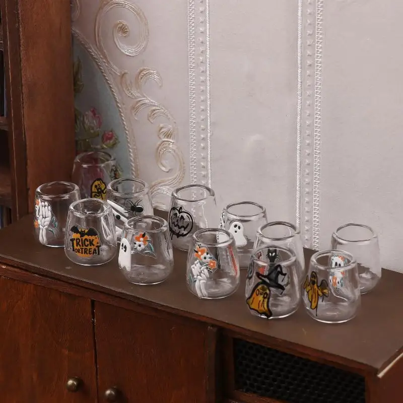 1/12 Poppenhuis Miniatuur Simulatie Helder Glazen Beker Model Keuken Accessoires Voor Poppenhuis Decor Kids Fantasiespel Speelgoed Gift