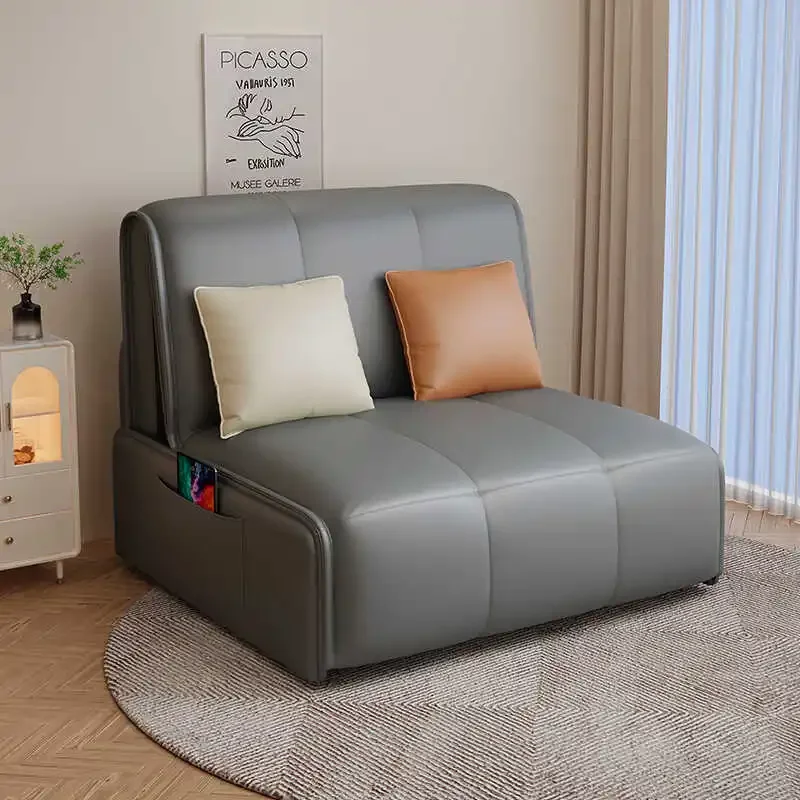 Nordic Recliner Living Room Sofas Lazy Multifunction Armchair Foldable Sofa Bed Modern Simple Design Home Furniture Banken LLLS