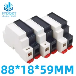 ABS plastic Supply Rail Electrical Shell Safety Barrier Isolation Module  4-19: 88X18X59MM Project Junction Box