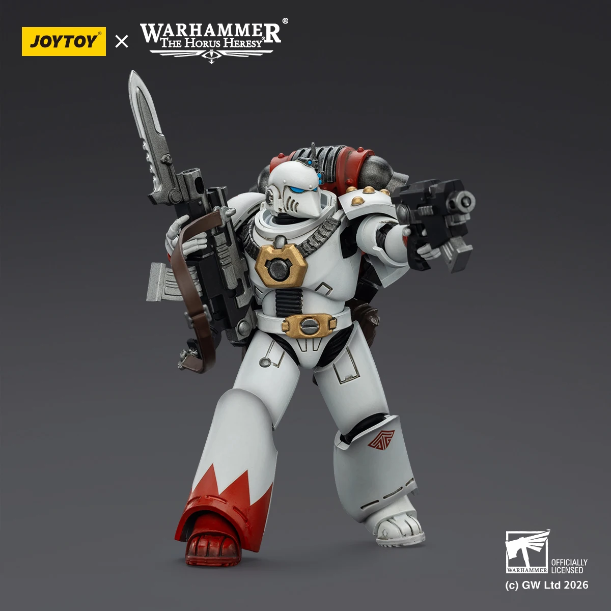 【Preventa】JOYTOY Warhammer 40K White Scars MKIll Legionario Táctico 2 Piezas 1/18 Figura de Acción Modelo de Juguete