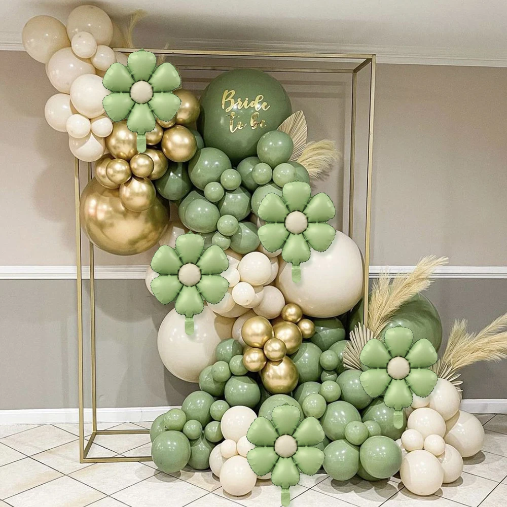 5 stücke Matt Candy Daisy Ballon Aluminium Folie Ballons Sonnenblumen Ballons Mädchen Baby Dusche Geburtstag Party Foto Requisiten Hochzeit Decor – Detail 2